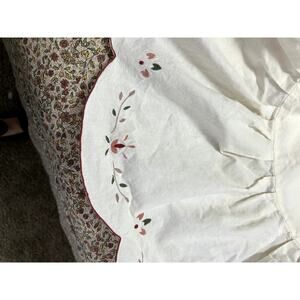 Cottage Core Eyelet Lace Full Size Bedskirt